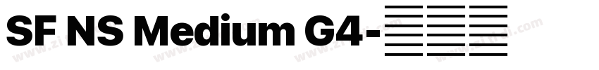 SF NS Medium G4字体转换 SF NS Medium G4字体转换